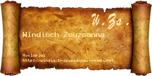 Windisch Zsuzsanna névjegykártya