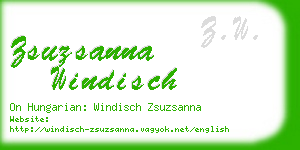 zsuzsanna windisch business card